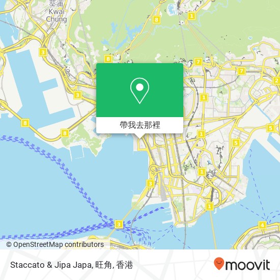 Staccato & Jipa Japa, 旺角地圖
