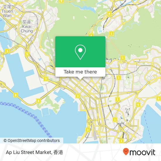 Ap Liu Street Market, 鴨寮街 深水埗地圖