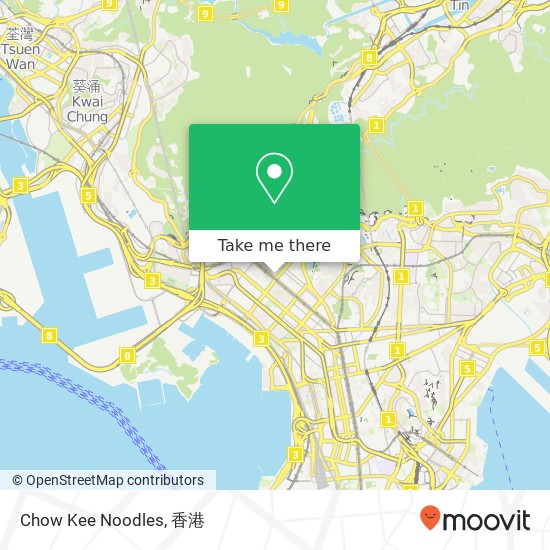Chow Kee Noodles, 福榮街 117號 深水埗地圖