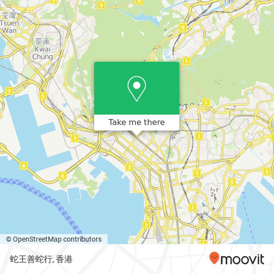 蛇王善蛇行, 桂林街 50號 深水埗地圖