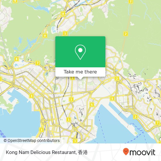 Kong Nam Delicious Restaurant, 賈炳達道 128號 九龍城地圖