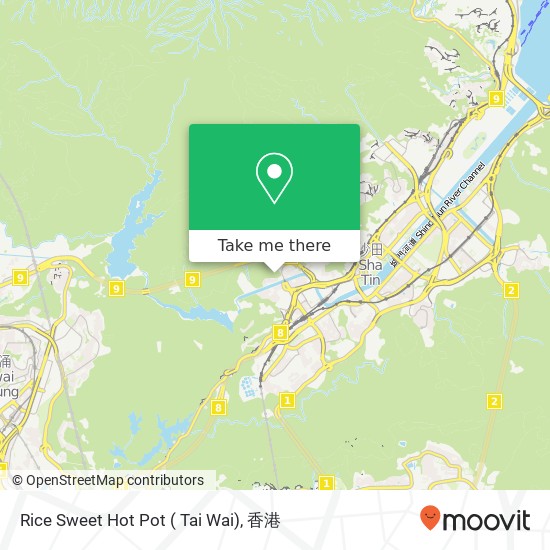 Rice Sweet Hot Pot ( Tai Wai), 積存街 14號 大圍地圖