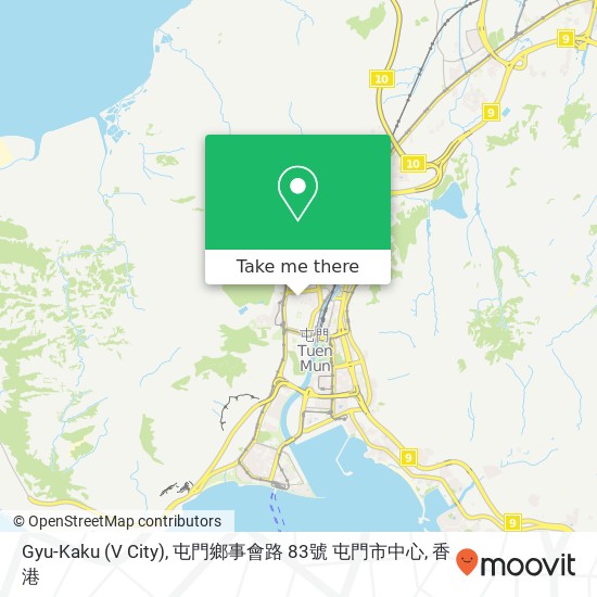 Gyu-Kaku (V City), 屯門鄉事會路 83號 屯門市中心地圖