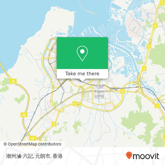 潮州滷-六記, 元朗市地圖