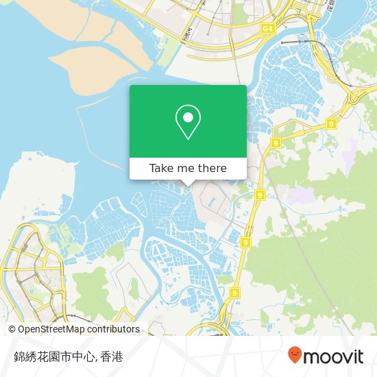 錦綉花園市中心地圖