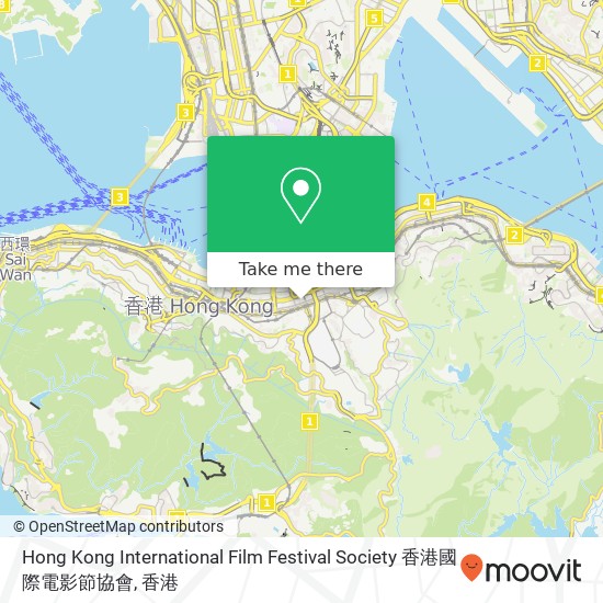 Hong Kong International Film Festival Society 香港國際電影節協會地圖