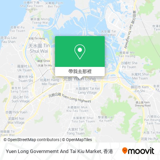 Yuen Long Governmemt And Tai Kiu Market地圖