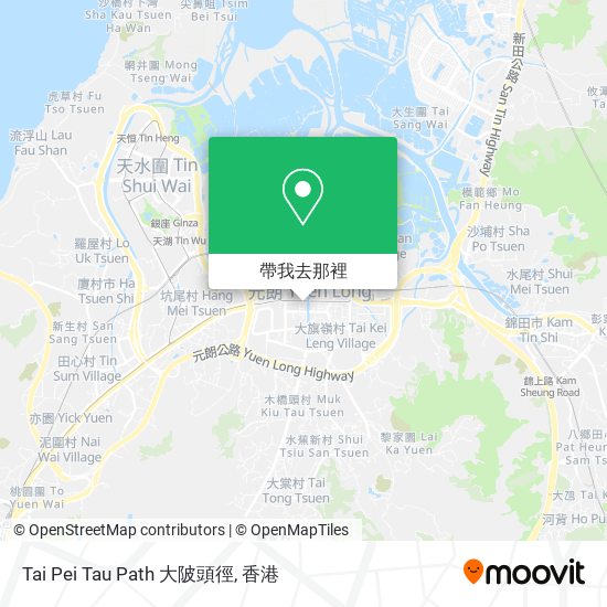 Tai Pei Tau Path 大陂頭徑地圖