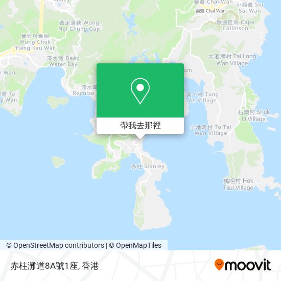 赤柱灘道8A號1座地圖