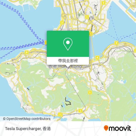 Tesla Supercharger地圖