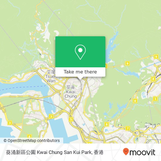葵涌新區公園 Kwai Chung San Kui Park地圖