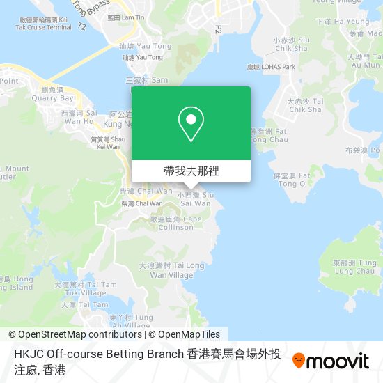 HKJC Off-course Betting Branch 香港賽馬會場外投注處地圖