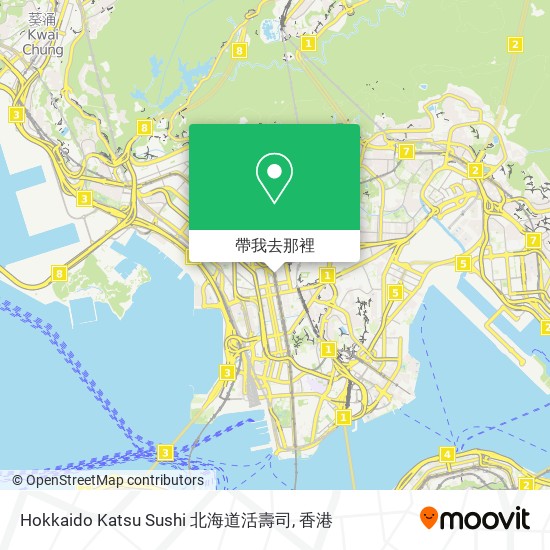 Hokkaido Katsu Sushi 北海道活壽司地圖