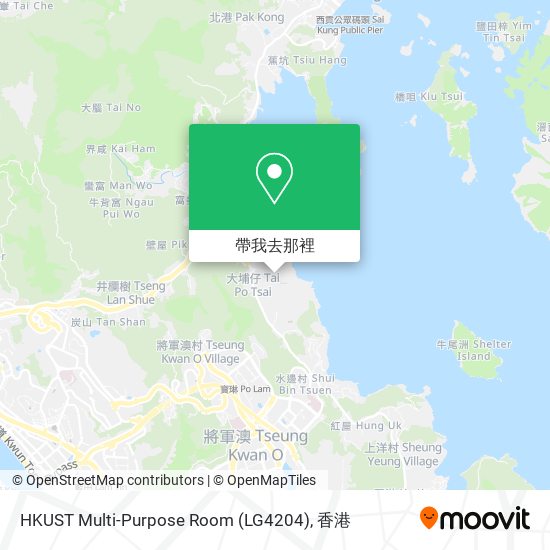 HKUST Multi-Purpose Room (LG4204)地圖