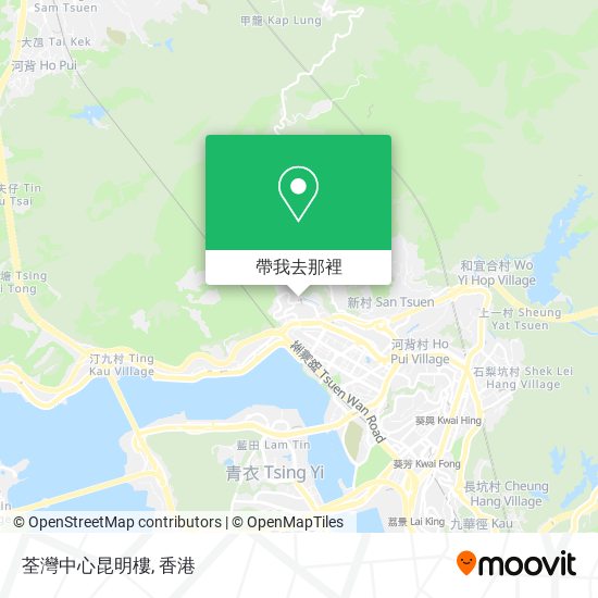 荃灣中心昆明樓地圖