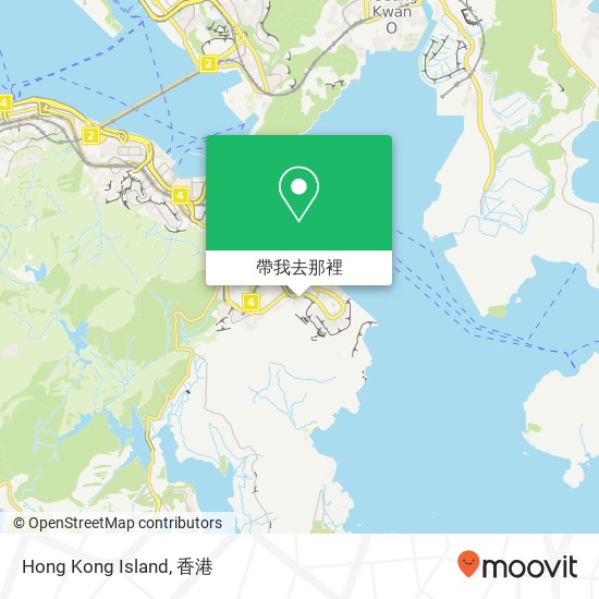 Hong Kong Island地圖