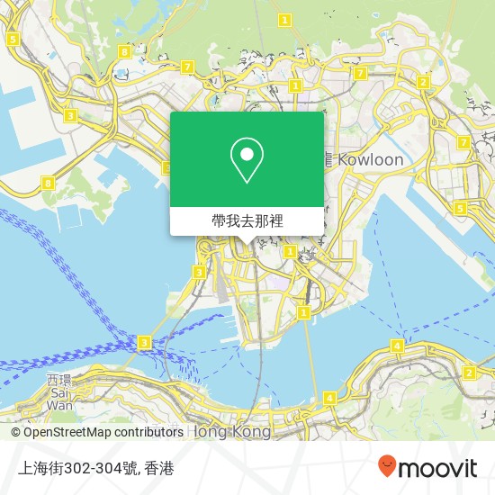 上海街302-304號地圖