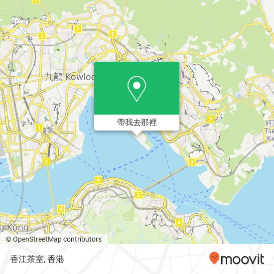 香江茶室地圖