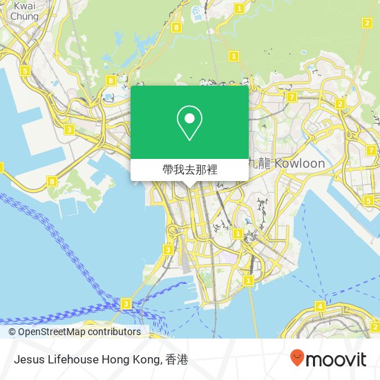 Jesus Lifehouse Hong Kong地圖