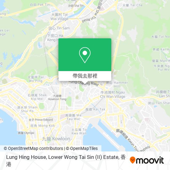 Lung Hing House, Lower Wong Tai Sin (II) Estate地圖