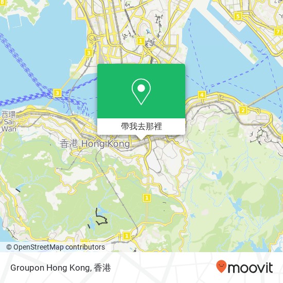 Groupon Hong Kong地圖