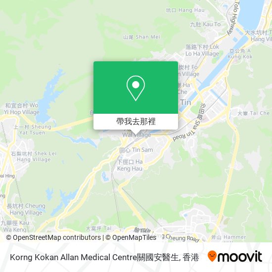 Korng Kokan Allan Medical Centre關國安醫生地圖
