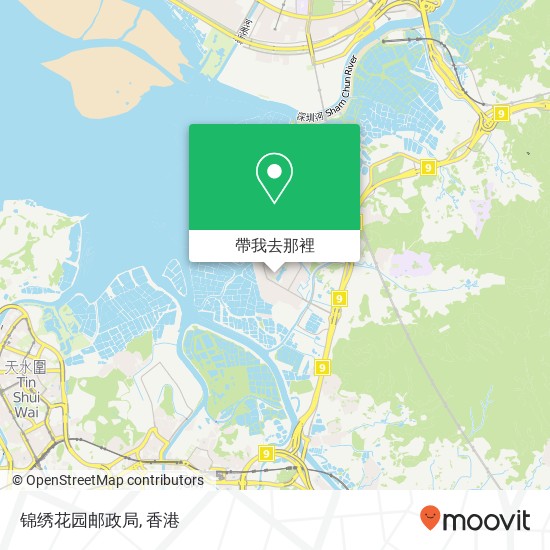 锦绣花园邮政局地圖