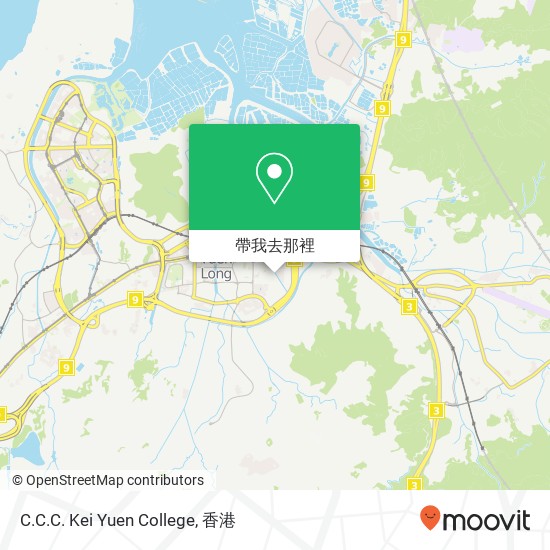 C.C.C. Kei Yuen College地圖