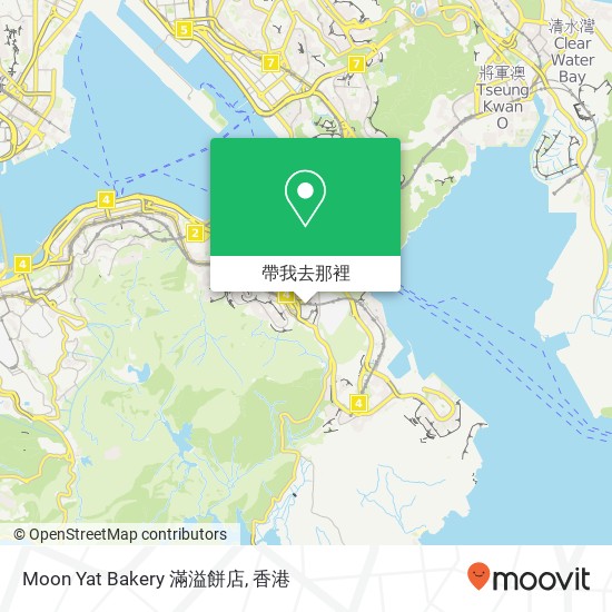Moon Yat Bakery 滿溢餅店地圖