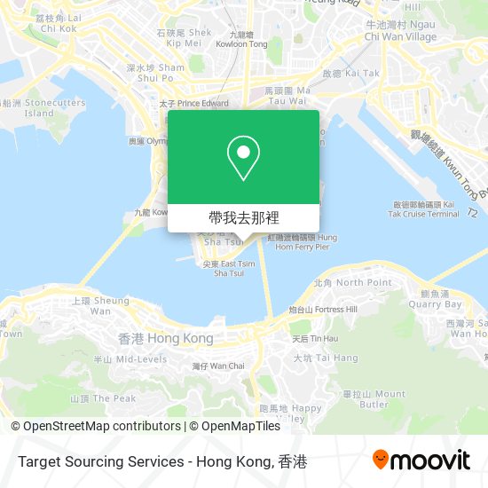 Target Sourcing Services - Hong Kong地圖