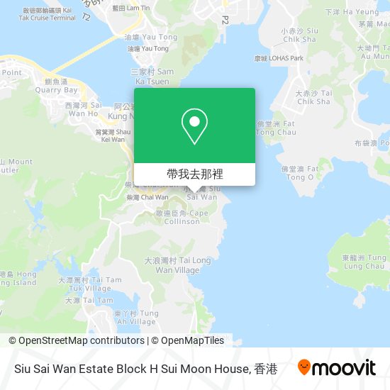 Siu Sai Wan Estate Block H Sui Moon House地圖