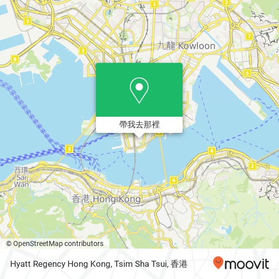 Hyatt Regency Hong Kong, Tsim Sha Tsui地圖