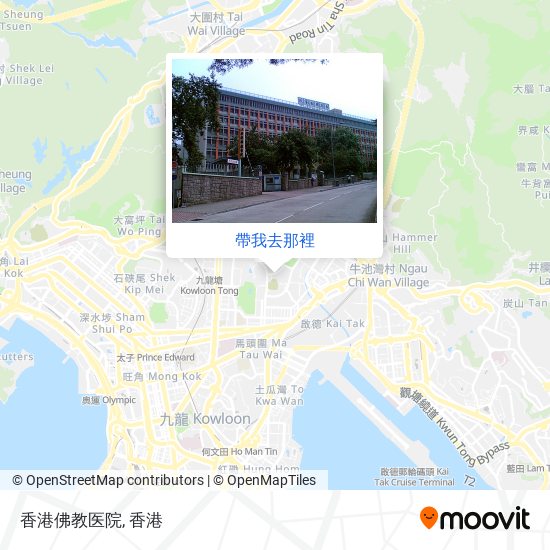香港佛教医院地圖