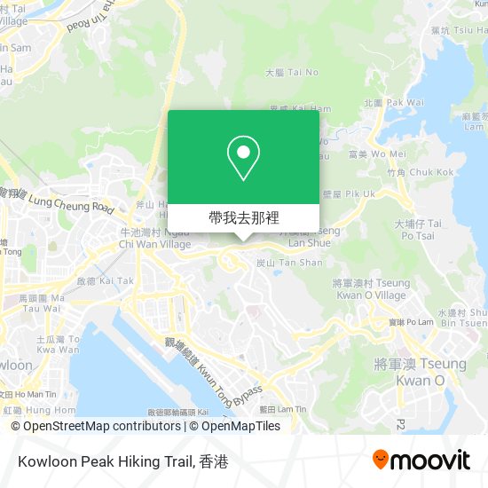 Kowloon Peak Hiking Trail地圖
