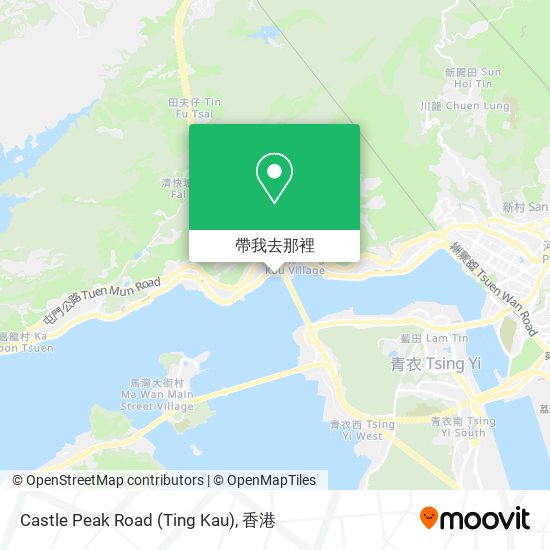 Castle Peak Road (Ting Kau)地圖