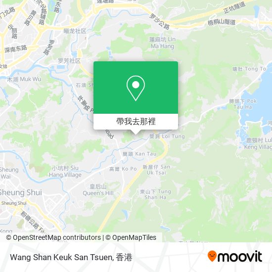 Wang Shan Keuk San Tsuen地圖