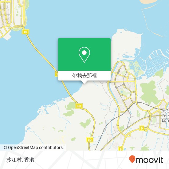沙江村地圖