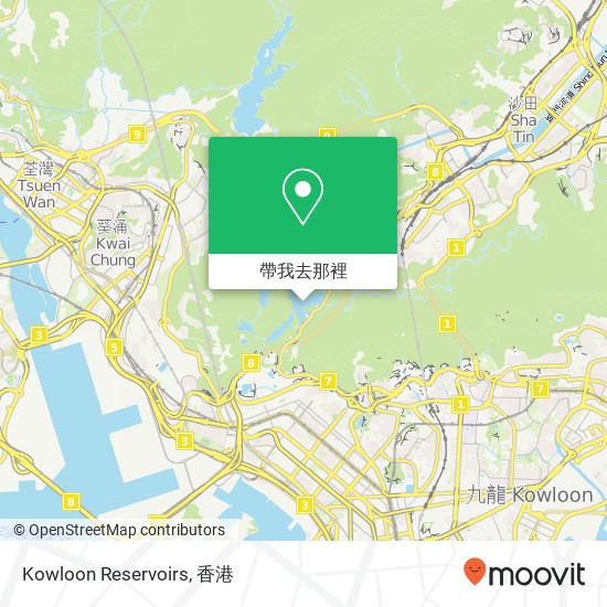Kowloon Reservoirs地圖