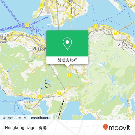 Hongkong-sziget地圖