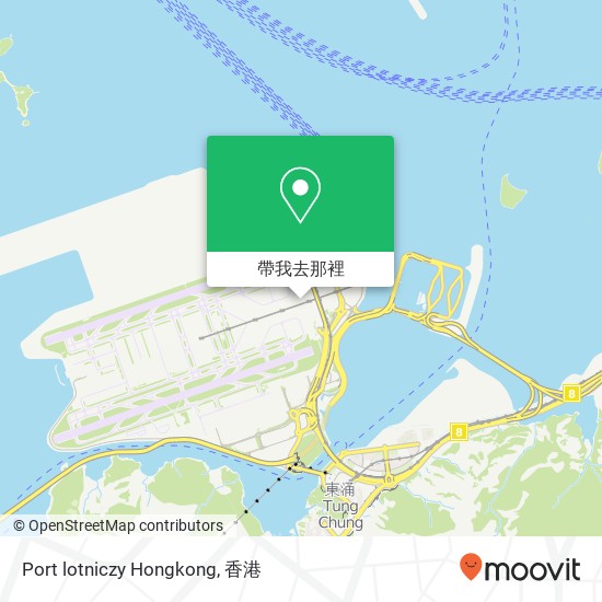 Port lotniczy Hongkong地圖