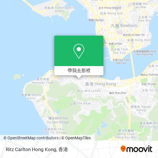 Ritz Carlton Hong Kong地圖