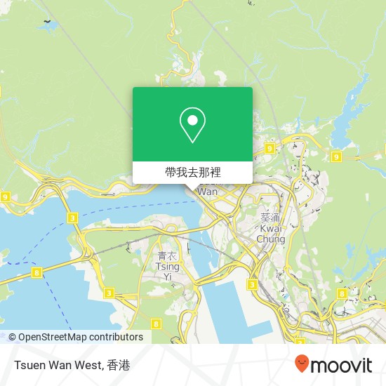 Tsuen Wan West地圖