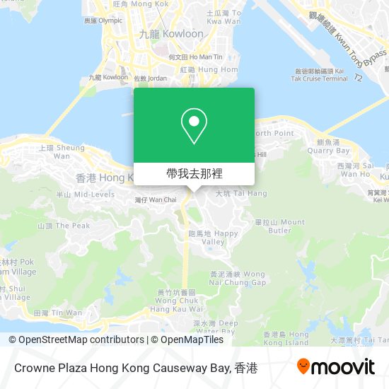 Crowne Plaza Hong Kong Causeway Bay地圖