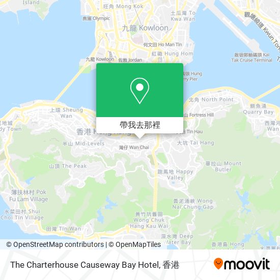 The Charterhouse Causeway Bay Hotel地圖