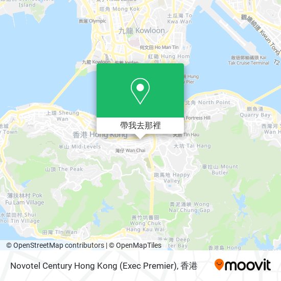 Novotel Century Hong Kong (Exec Premier)地圖