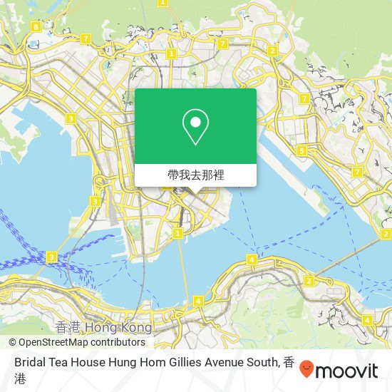 Bridal Tea House Hung Hom Gillies Avenue South地圖