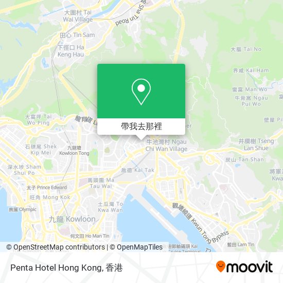 Penta Hotel Hong Kong地圖