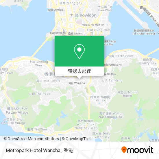 Metropark Hotel Wanchai地圖