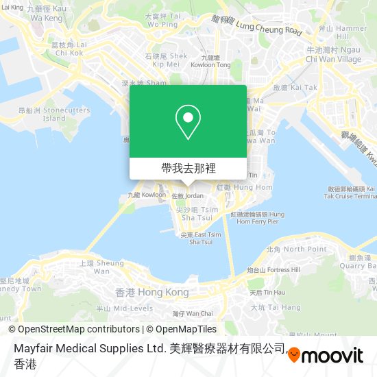 Mayfair Medical Supplies Ltd. 美輝醫療器材有限公司地圖