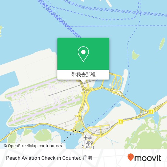 Peach Aviation Check-in Counter地圖